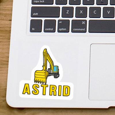 Excavator Sticker Astrid Laptop Image