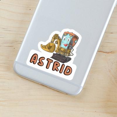 Sticker Astrid Excavator Gift package Image