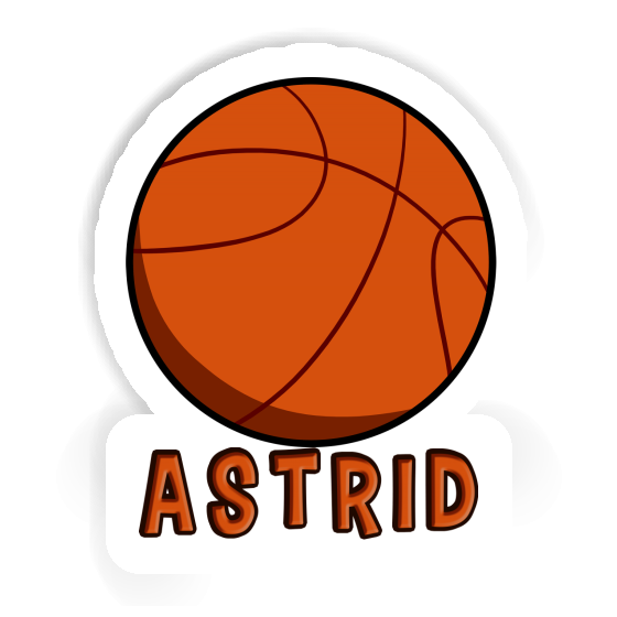 Autocollant Astrid Ballon de basketball Laptop Image