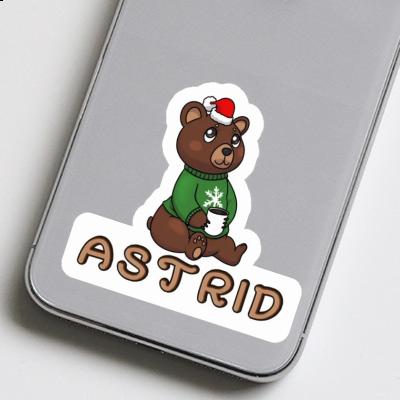 Astrid Sticker Christmas Bear Notebook Image