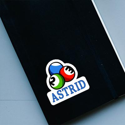 Billiard Ball Sticker Astrid Laptop Image