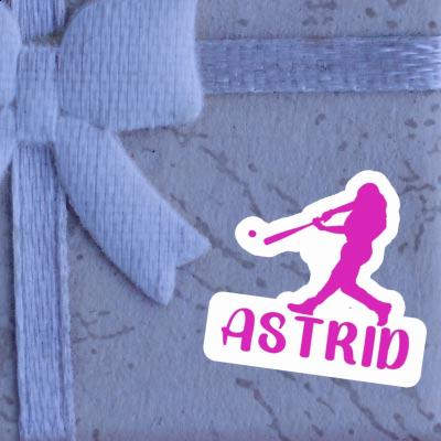 Aufkleber Astrid Baseballspieler Gift package Image