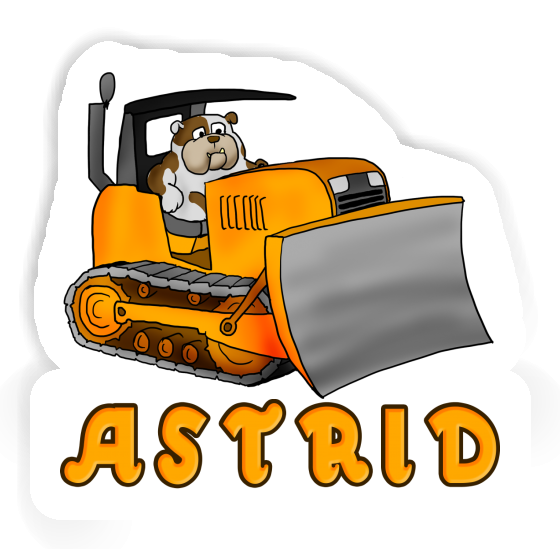 Astrid Autocollant Bulldozer Gift package Image