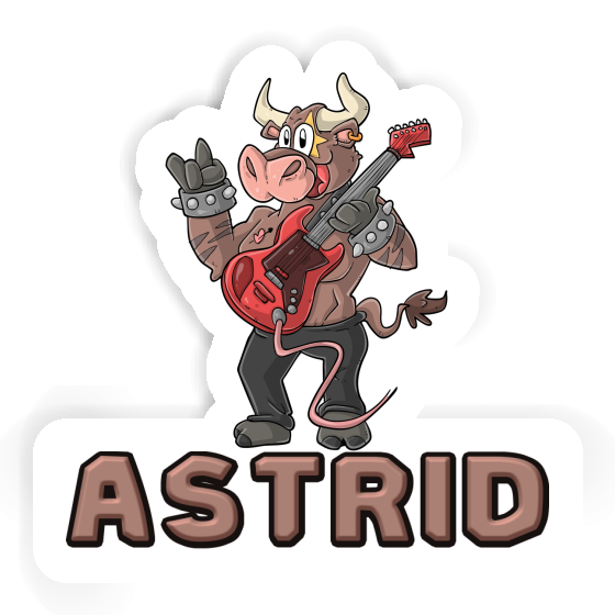 Sticker Guitarist Astrid Laptop Image