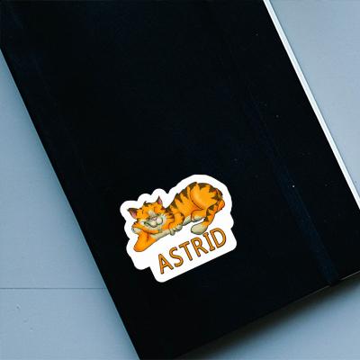 Astrid Sticker Chilling Cat Image