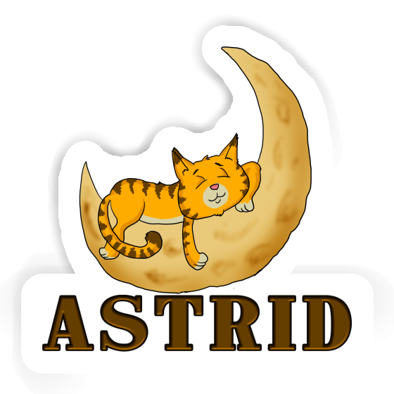 Astrid Sticker Sleeping Cat Laptop Image