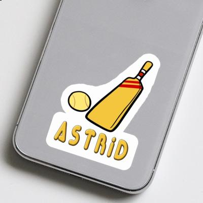 Sticker Astrid Cricket Bat Laptop Image