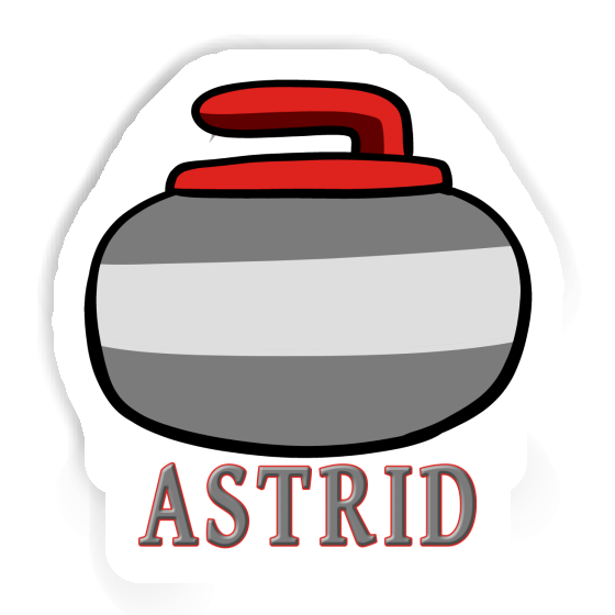 Sticker Astrid Curling Stone Laptop Image