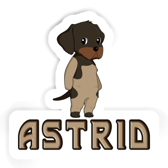 Sticker Astrid German Wirehaired Pointer Notebook Image