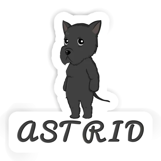 Sticker Giant Schnauzer Astrid Laptop Image