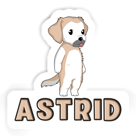 Sticker Golden Retriever Astrid Gift package Image