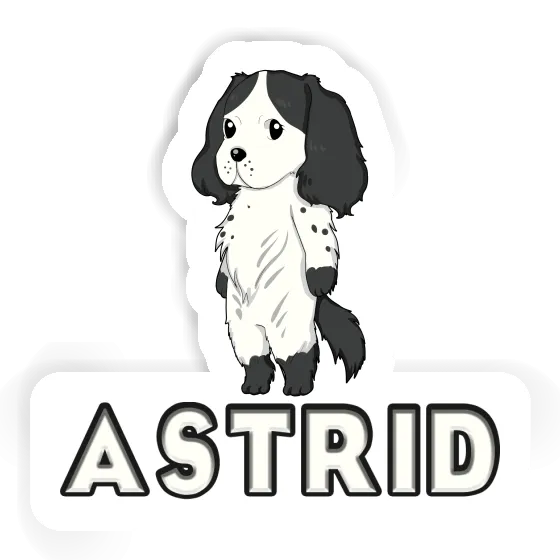 Spaniel Sticker Astrid Gift package Image