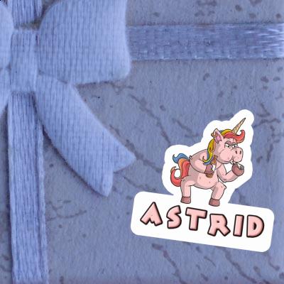 Astrid Sticker Smoking Unicorn Gift package Image