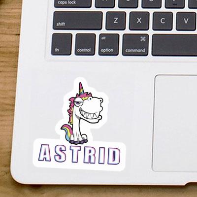 Sticker Grinning Unicorn Astrid Image