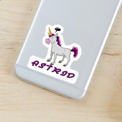 Sticker Astrid Angry Unicorn Notebook Image