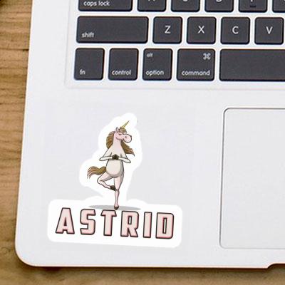 Yoga Unicorn Sticker Astrid Image