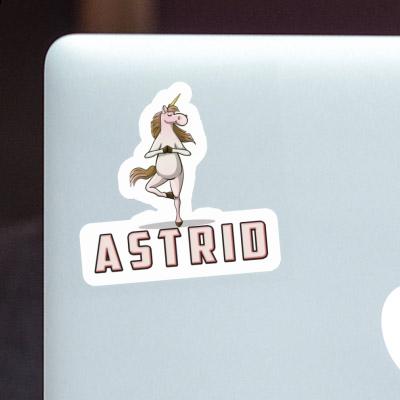 Sticker Astrid Yoga-Einhorn Gift package Image