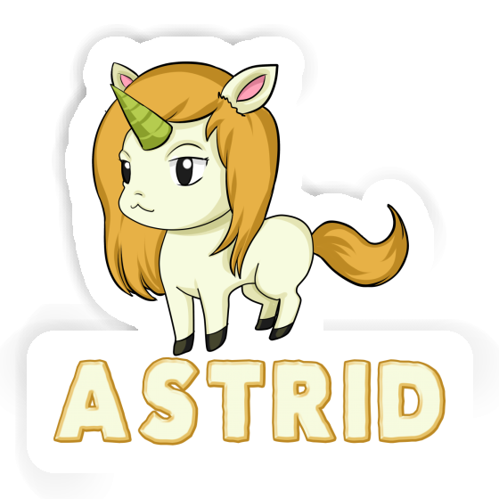 Sticker Astrid Unicorn Laptop Image