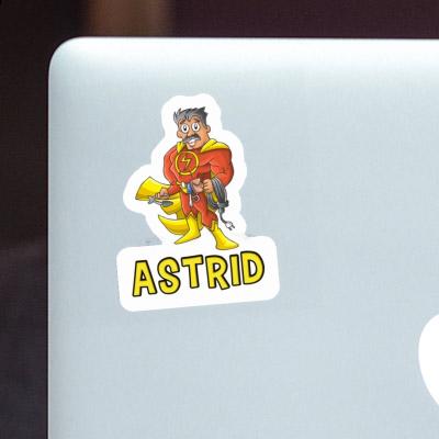 Elektriker Sticker Astrid Notebook Image