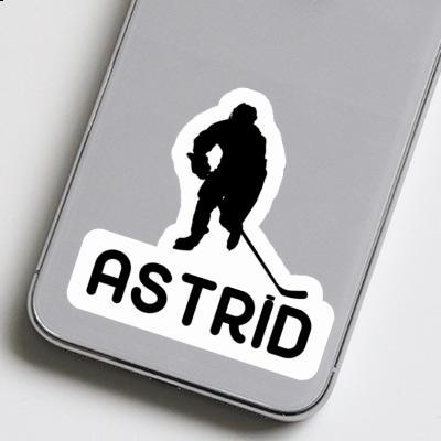 Sticker Hockey Player Astrid Laptop Image