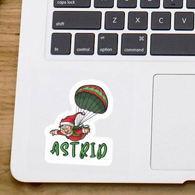 Astrid Sticker Skydiver Notebook Image