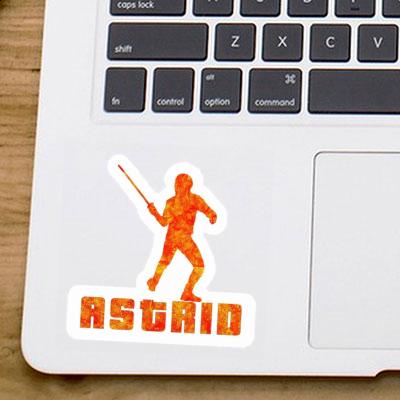 Fencer Sticker Astrid Notebook Image