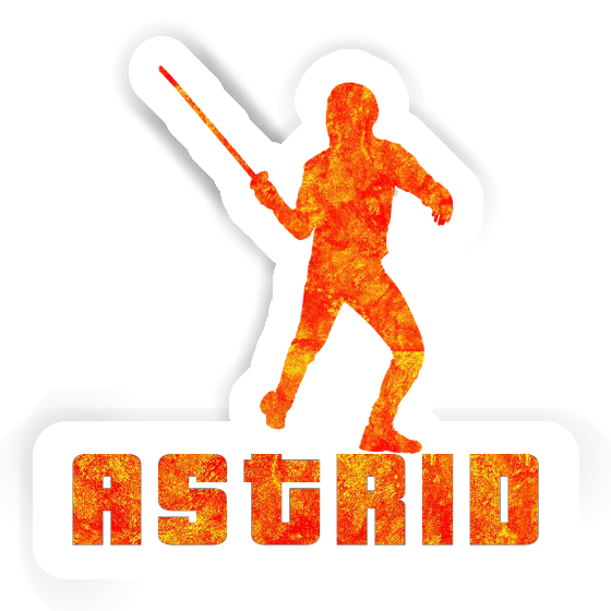 Sticker Fencer Astrid Laptop Image