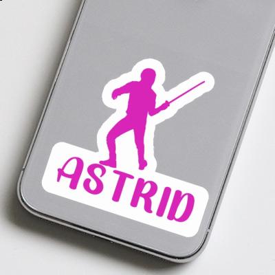 Sticker Fencer Astrid Laptop Image