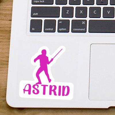 Sticker Fencer Astrid Laptop Image