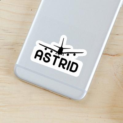 Sticker Airplane Astrid Laptop Image