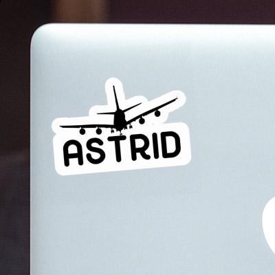 Sticker Airplane Astrid Laptop Image