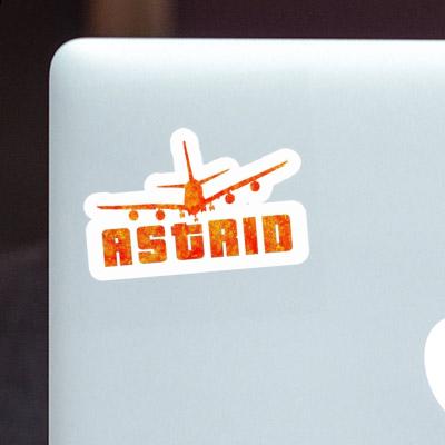 Sticker Astrid Airplane Image