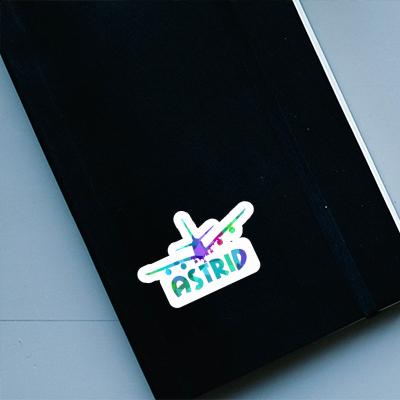 Astrid Sticker Airplane Notebook Image