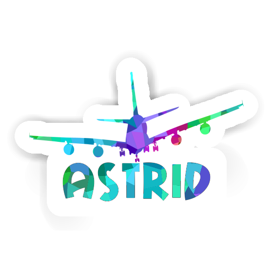 Astrid Sticker Airplane Image