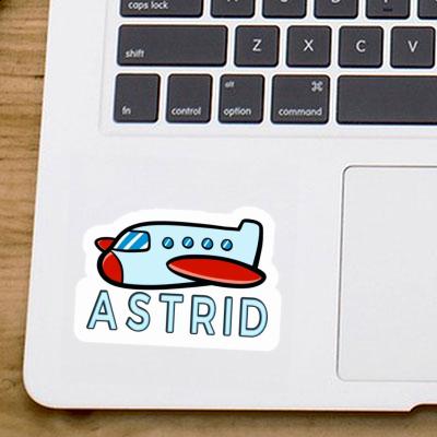 Sticker Airplane Astrid Gift package Image