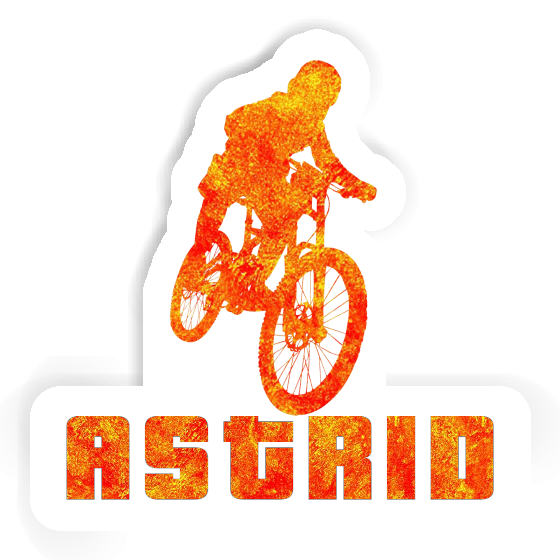 Sticker Freeride Biker Astrid Notebook Image