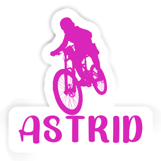 Freeride Biker Sticker Astrid Laptop Image