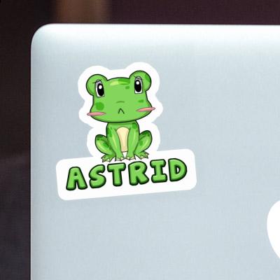 Aufkleber Frosch Astrid Laptop Image