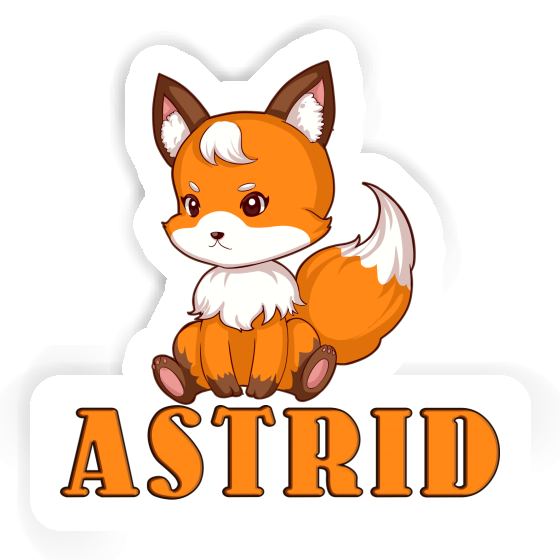 Autocollant Renard Astrid Laptop Image