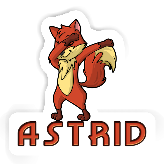 Dabbing Fox Sticker Astrid Notebook Image