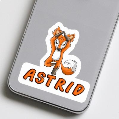 Autocollant Astrid Yoga Renard Gift package Image