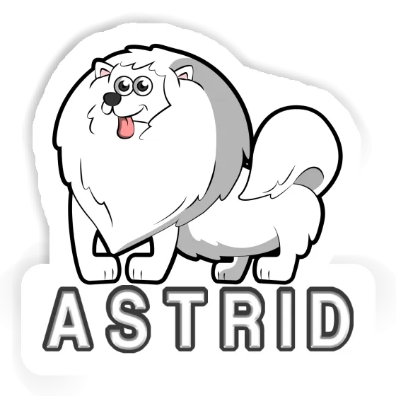 Sticker Astrid German Spitz Gift package Image