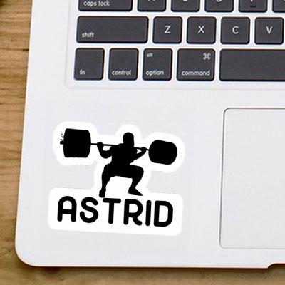 Weightlifter Sticker Astrid Notebook Image