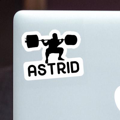 Weightlifter Sticker Astrid Laptop Image