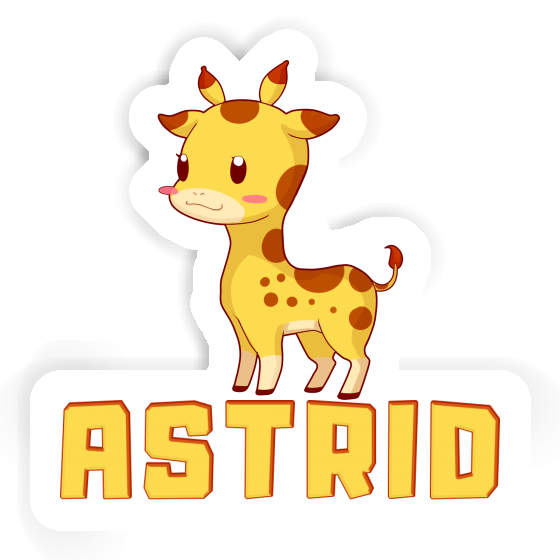 Girafe Autocollant Astrid Image