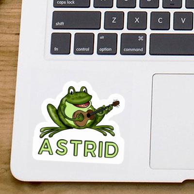 Astrid Sticker Guitar Frog Laptop Image