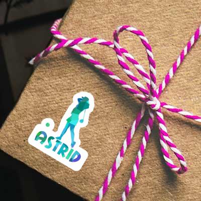 Aufkleber Golferin Astrid Gift package Image