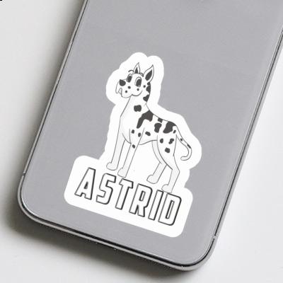 Dogge Aufkleber Astrid Notebook Image