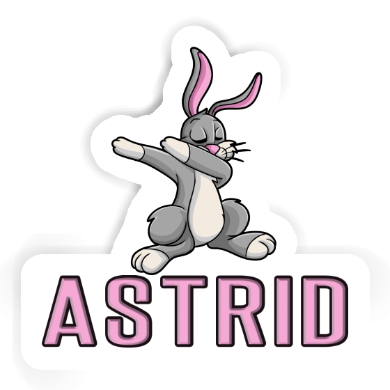 Astrid Autocollant Lapin Laptop Image