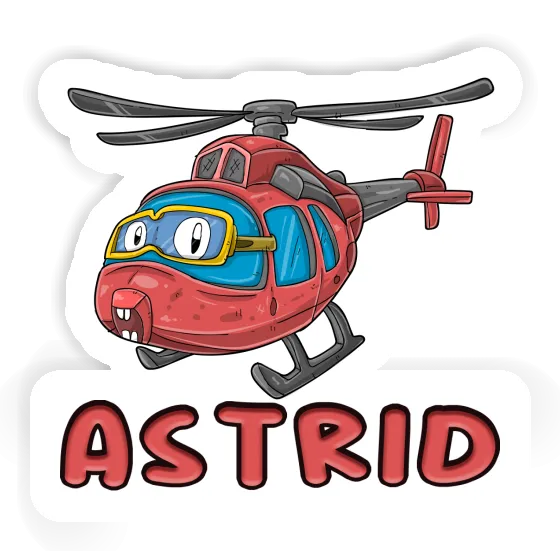 Astrid Sticker Helicopter Notebook Image